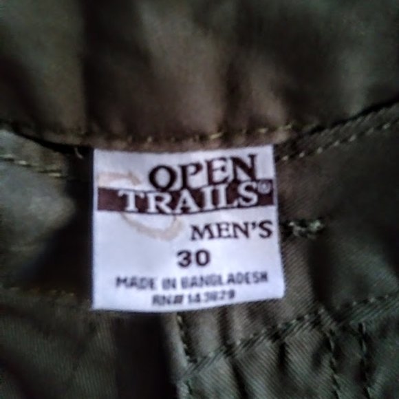 NWT Mens SZ 30 shorts by OPEN TRAILS - Picture 3 of 3